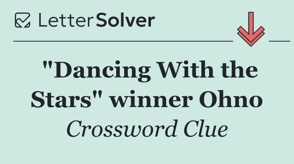 "Dancing With the Stars" winner Ohno