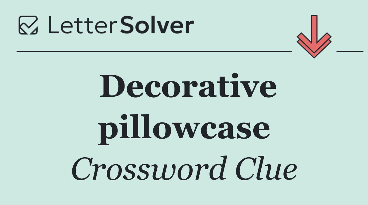 Decorative pillowcase