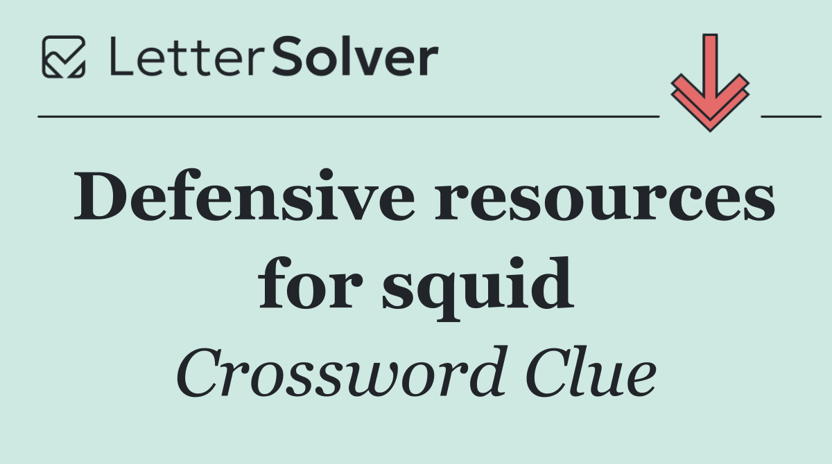 Defensive resources for squid