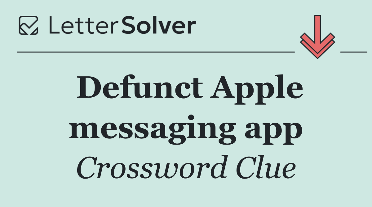 Defunct Apple messaging app