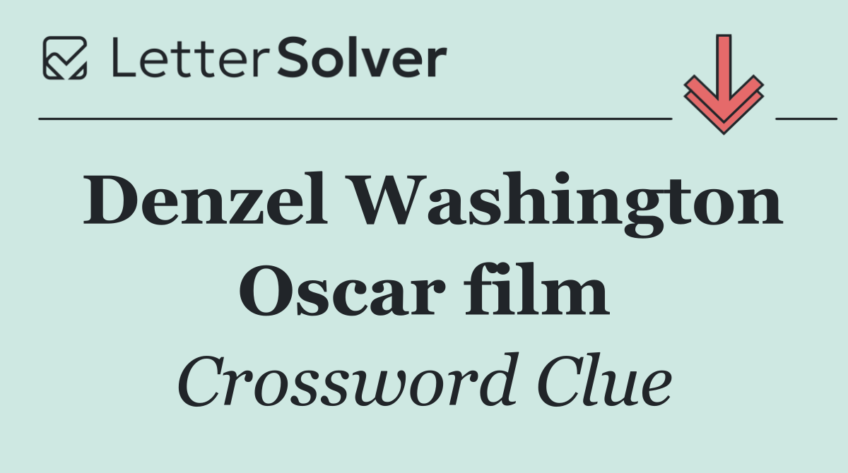 Denzel Washington Oscar film