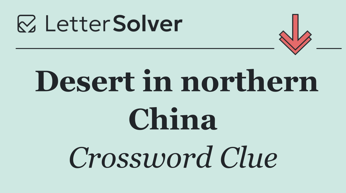 Desert in northern China