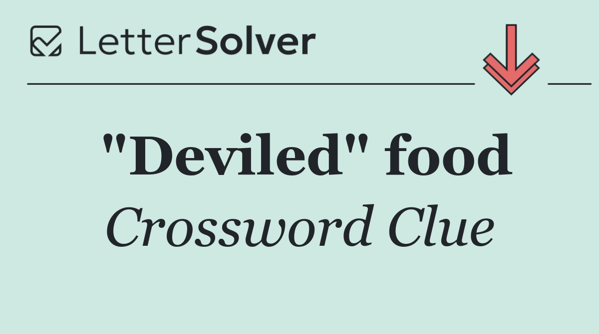 "Deviled" food