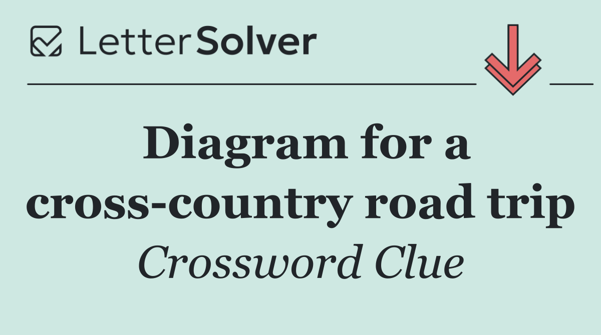 Diagram for a cross country road trip