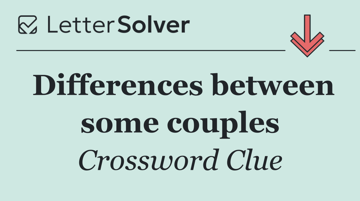 Differences between some couples
