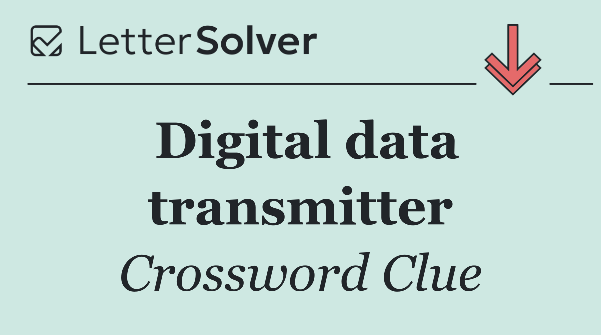 Digital data transmitter