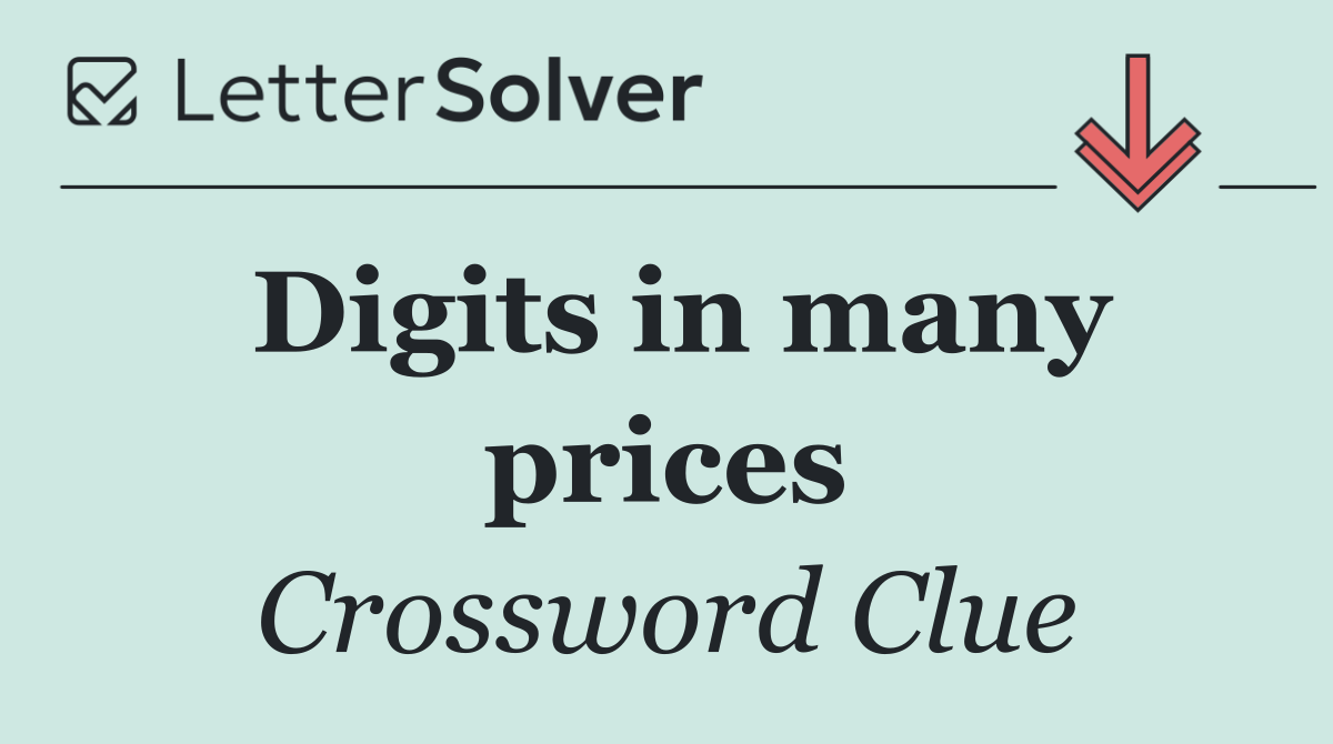 Digits in many prices