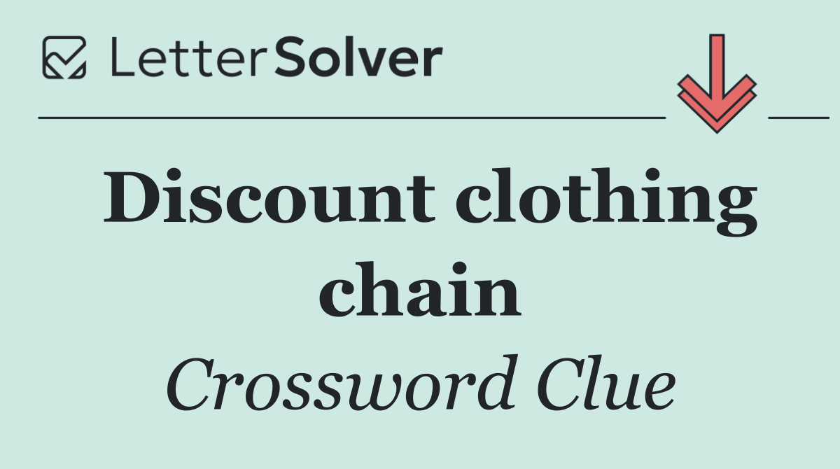 Discount clothing chain
