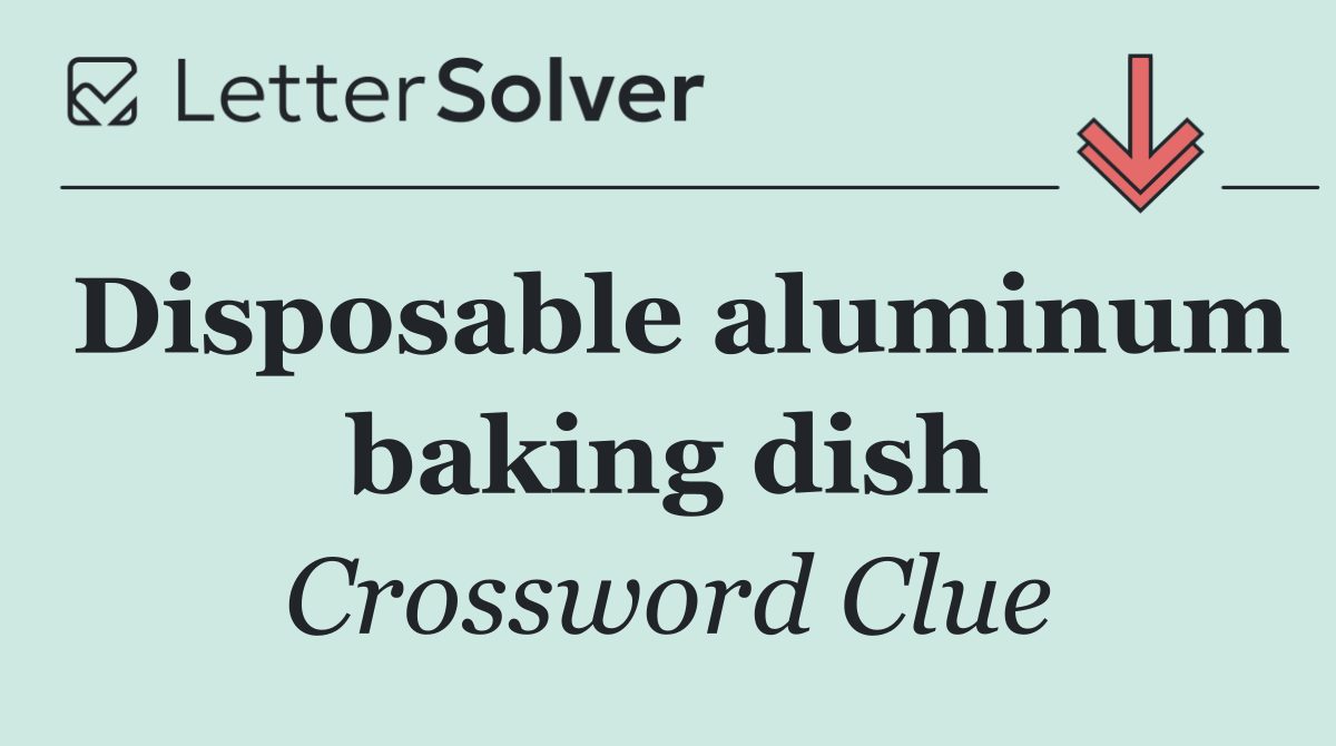 Disposable aluminum baking dish