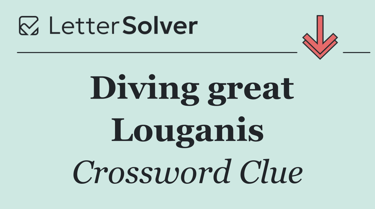 Diving great Louganis