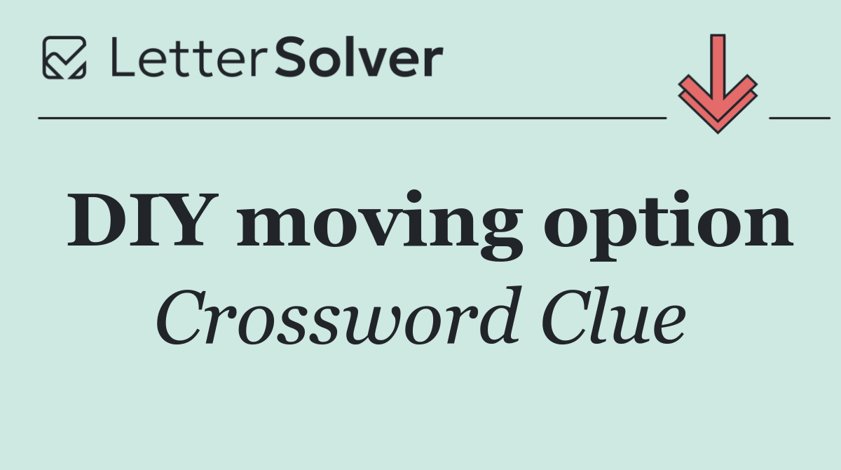 DIY moving option