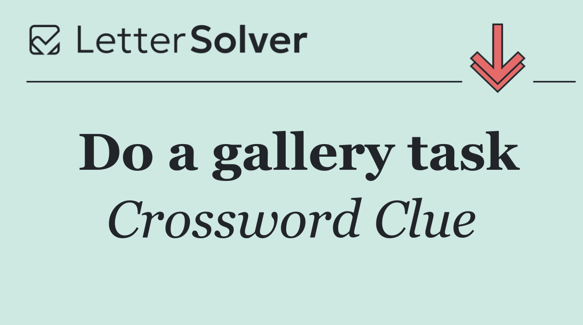 Do a gallery task