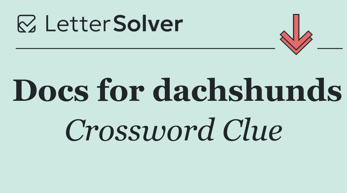 Docs for dachshunds