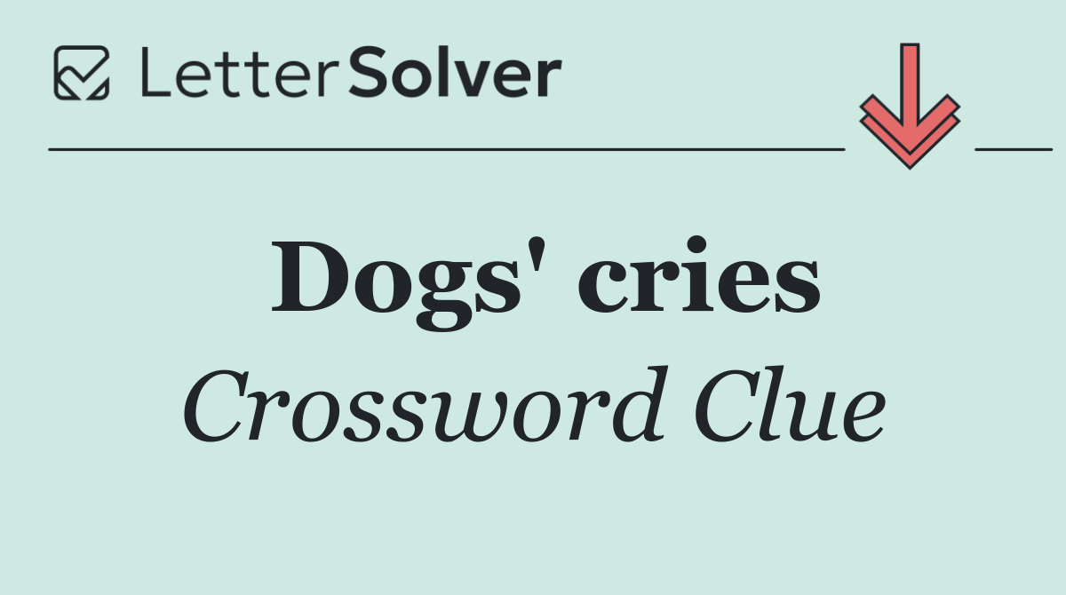 Dogs' cries