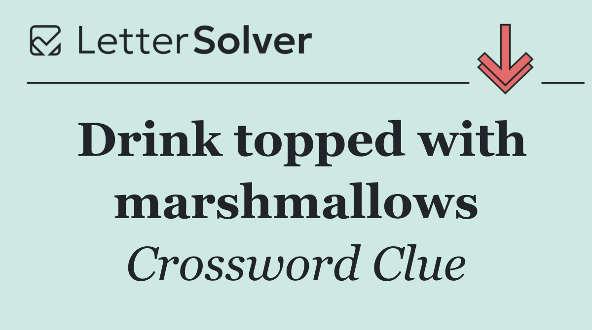 Drink topped with marshmallows