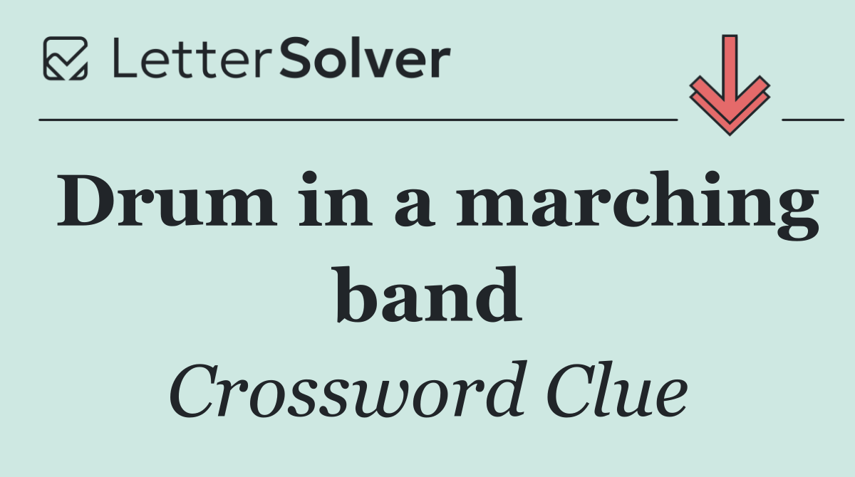 Drum in a marching band