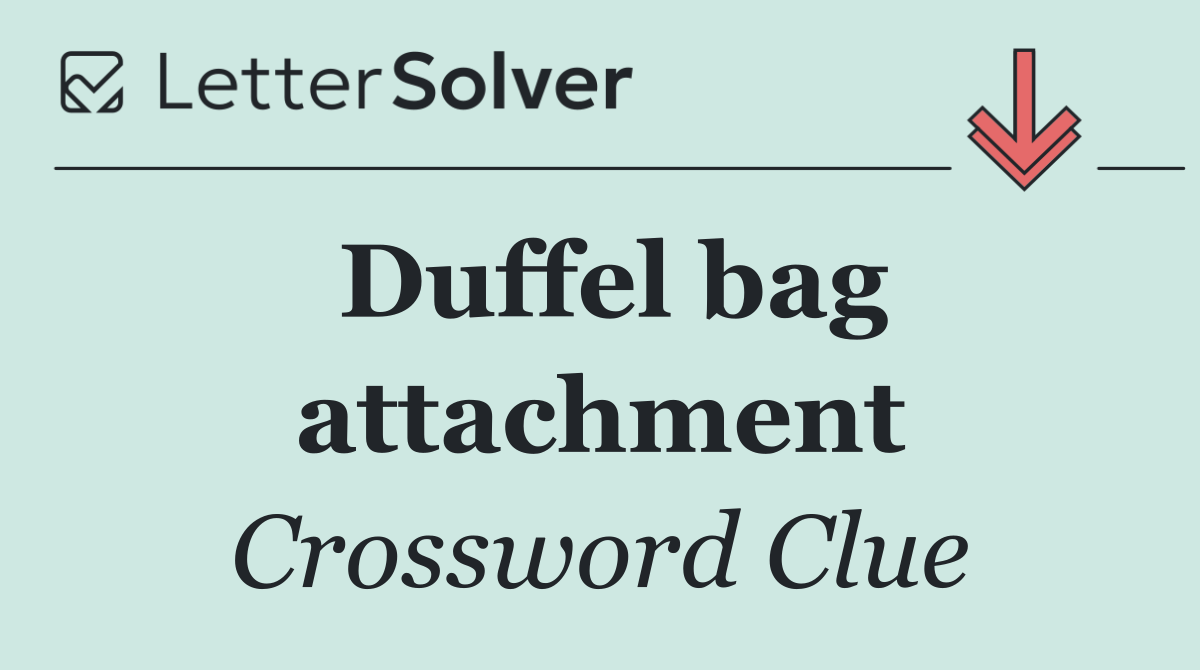 Duffel bag attachment