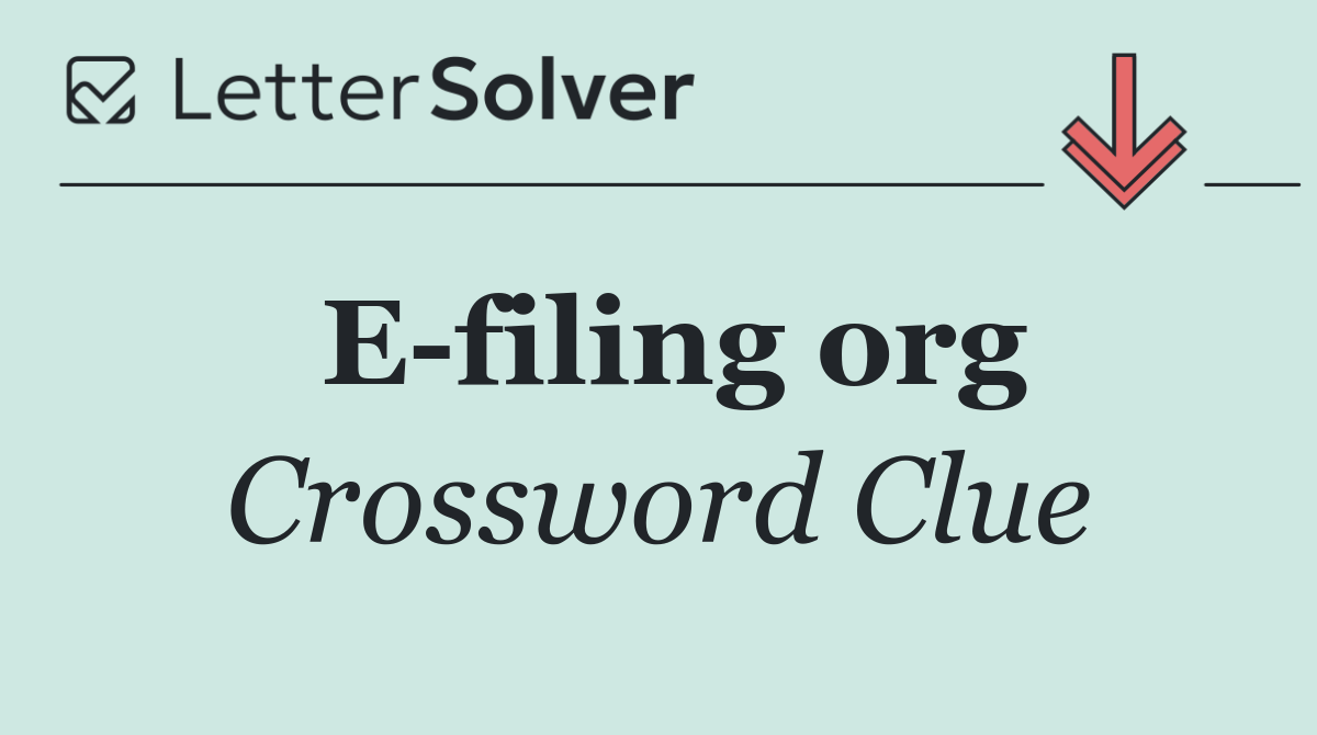 E filing org