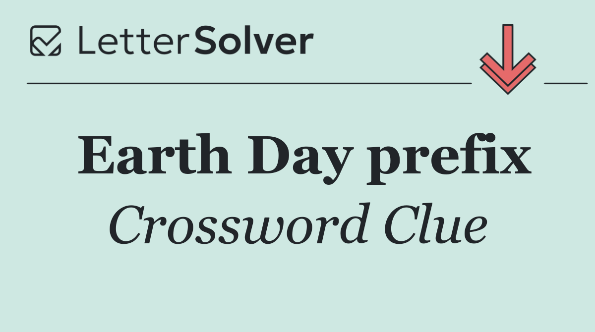 Earth Day prefix