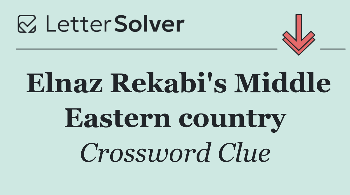 Elnaz Rekabi's Middle Eastern country