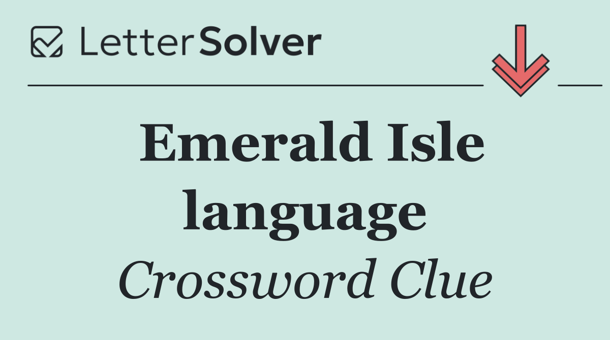 Emerald Isle language