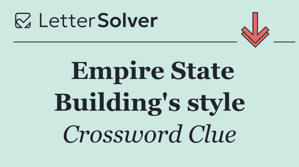 Empire State Building's style