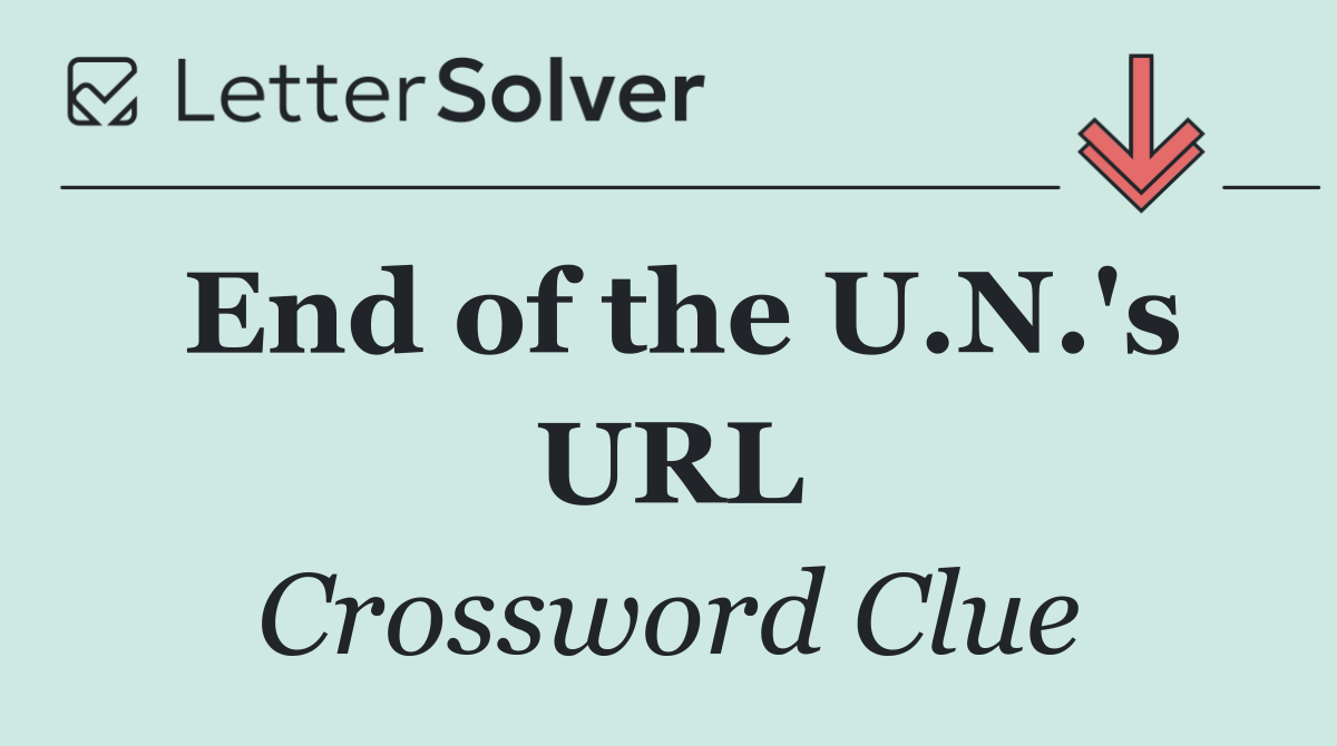 End of the U.N.'s URL