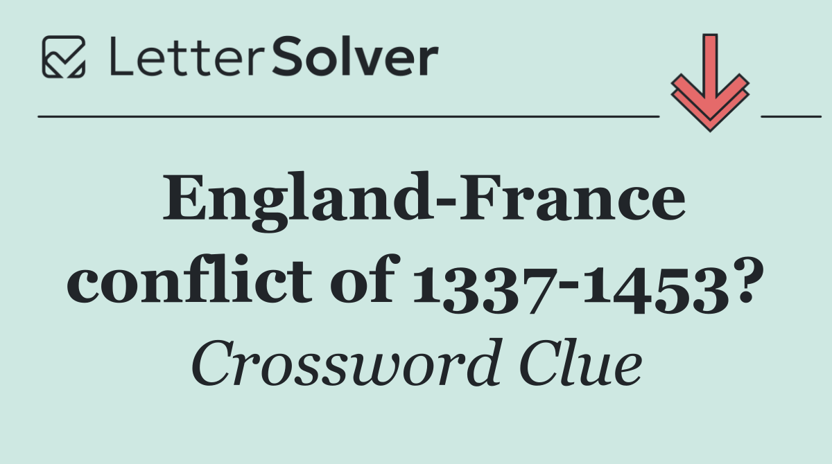 England France conflict of 1337 1453?