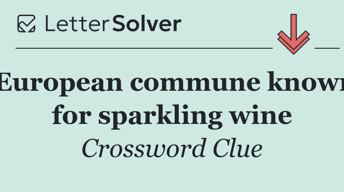 European commune known for sparkling wine