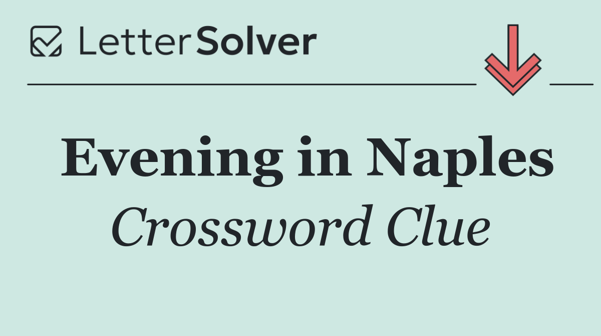 Evening in Naples