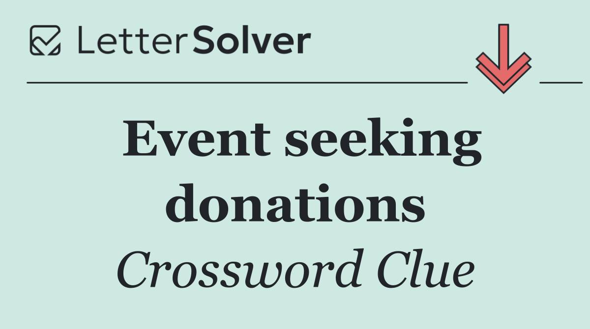 Event seeking donations