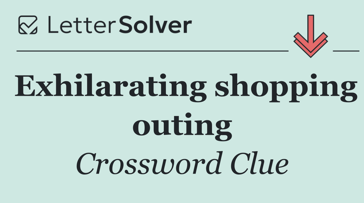 Exhilarating shopping outing