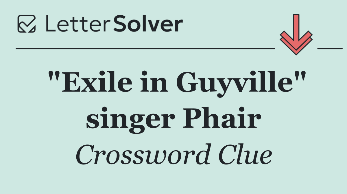 "Exile in Guyville" singer Phair