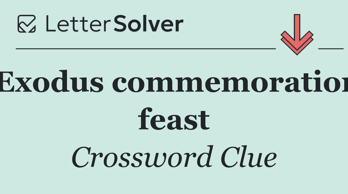 Exodus commemoration feast