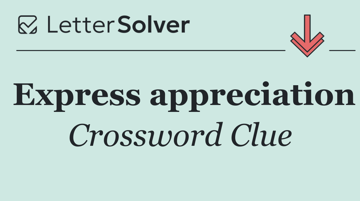 Express appreciation