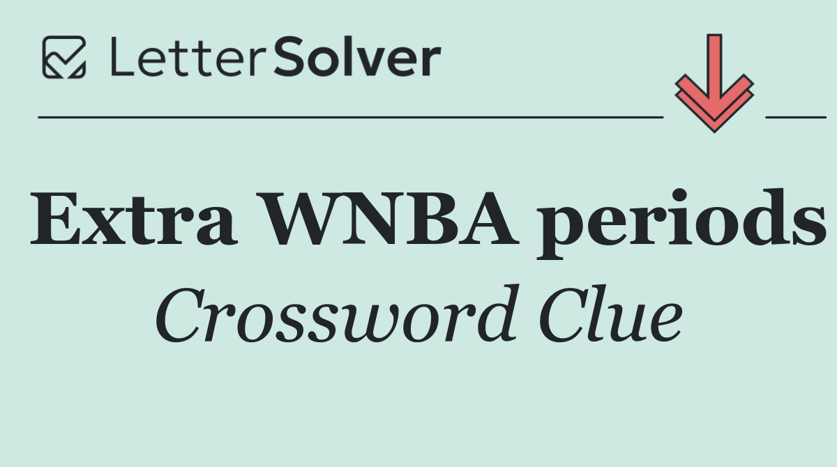 Extra WNBA periods