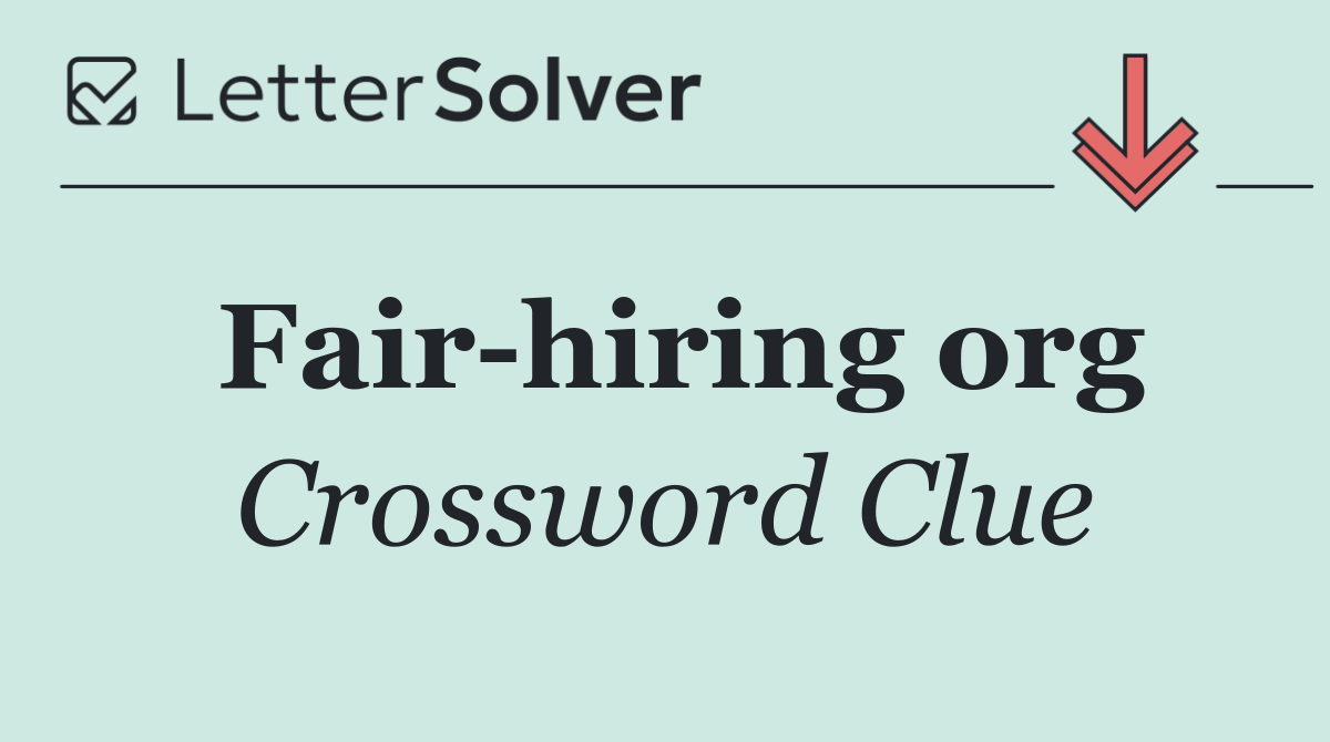 Fair hiring org