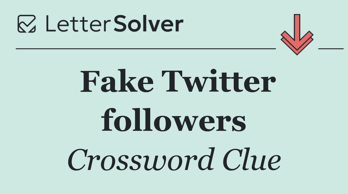 Fake Twitter followers