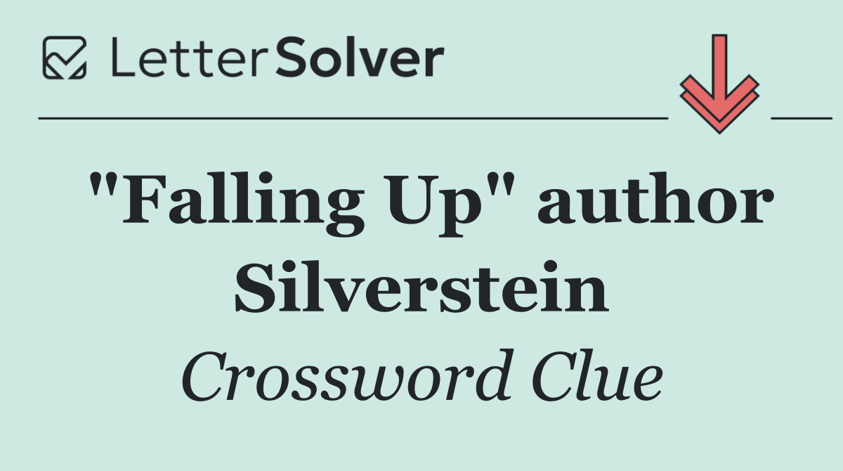 "Falling Up" author Silverstein