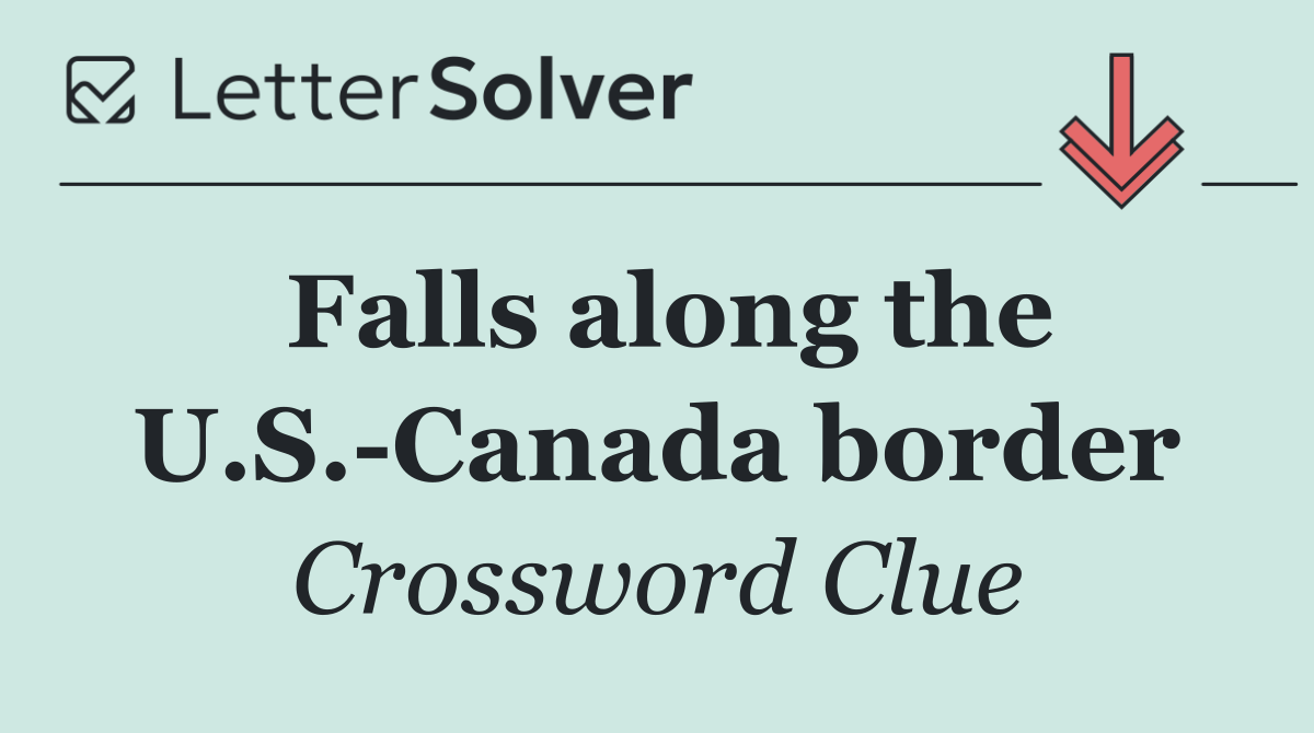 Falls along the U.S. Canada border