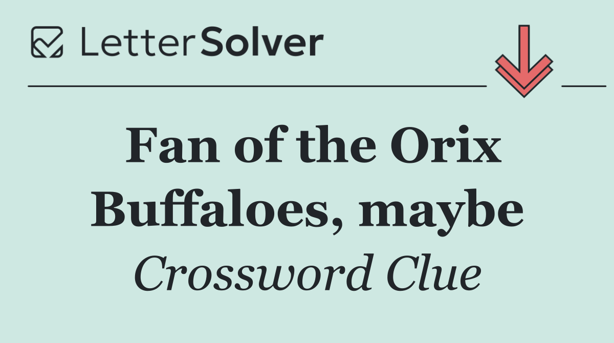 Fan of the Orix Buffaloes, maybe