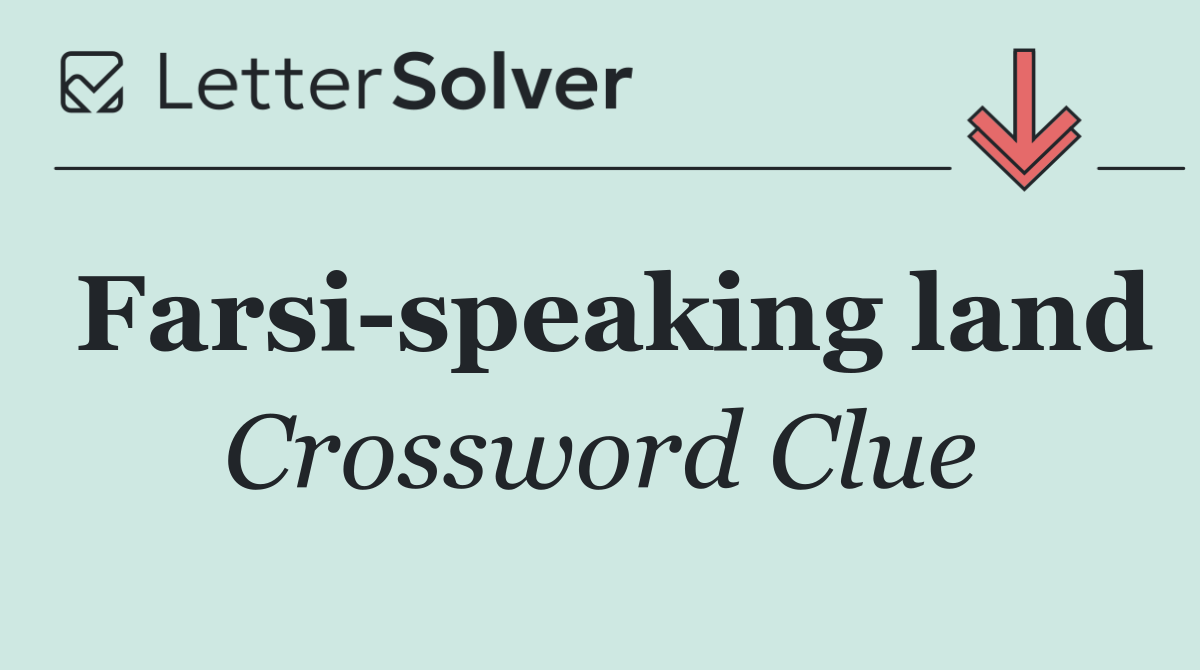Farsi speaking land