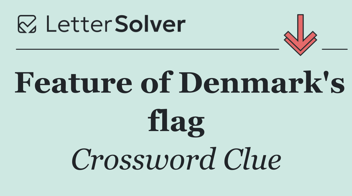 Feature of Denmark's flag