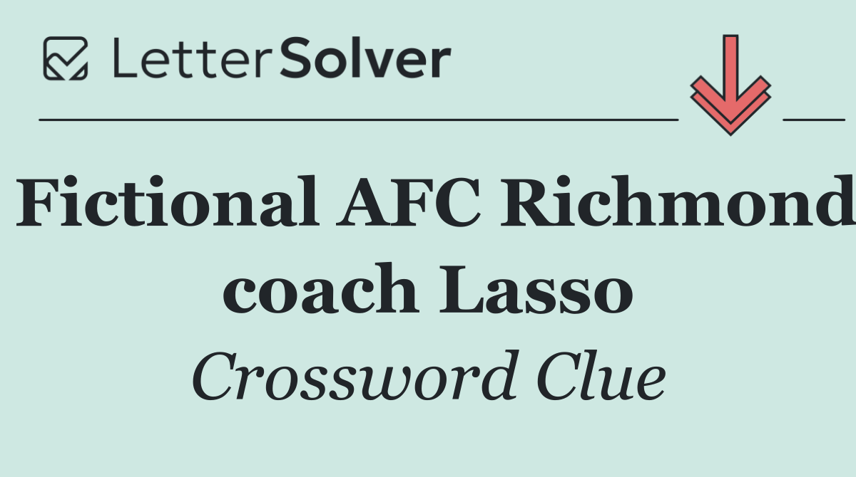 Fictional AFC Richmond coach Lasso