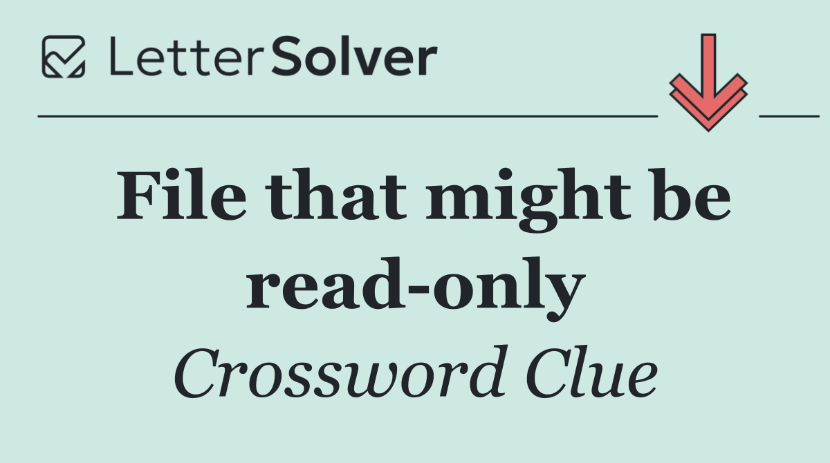 File that might be read only