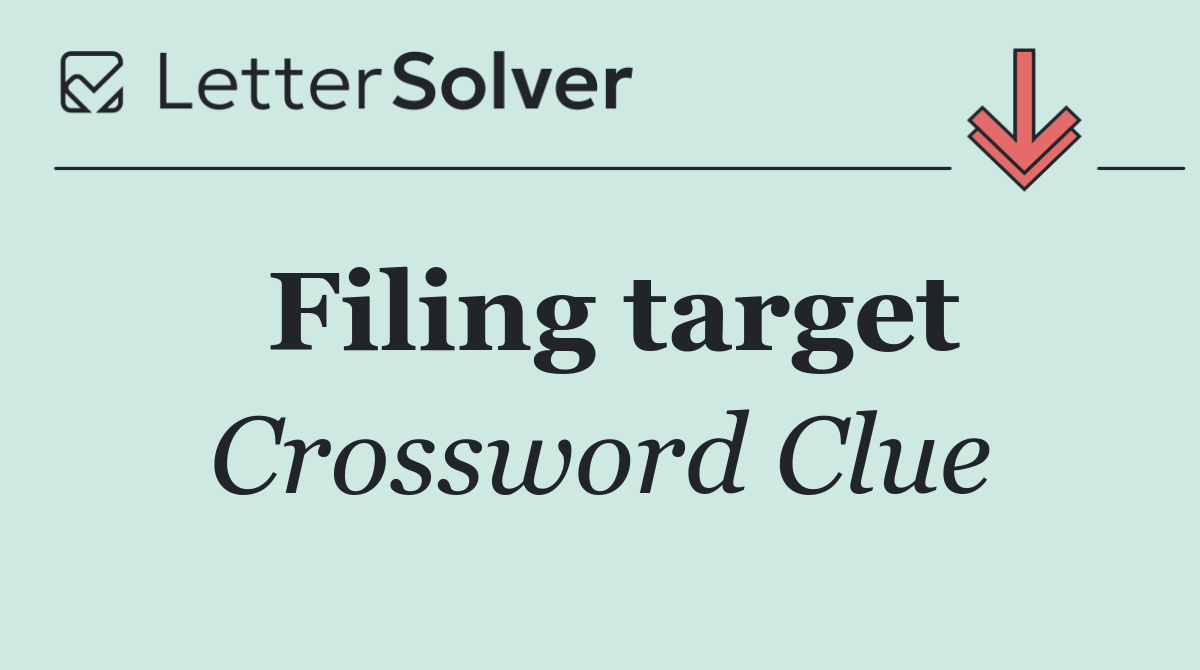 Filing target