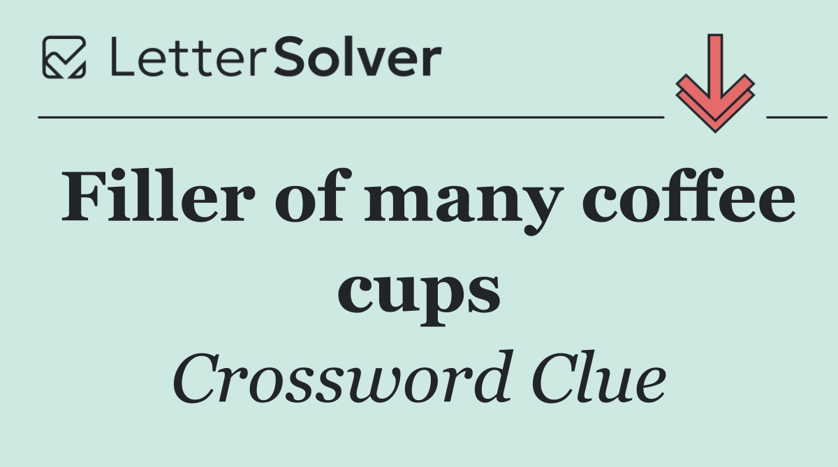 Filler of many coffee cups