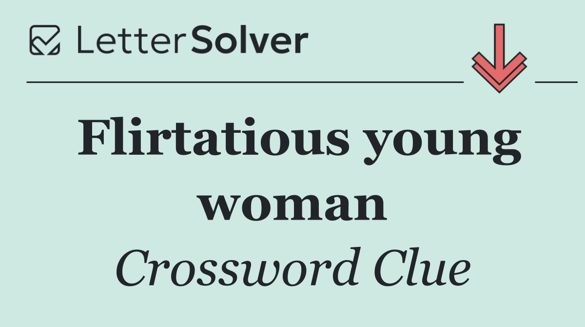 Flirtatious young woman
