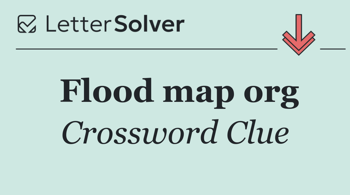 Flood map org