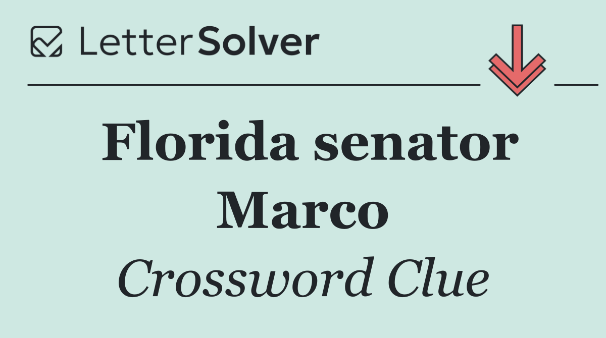 Florida senator Marco